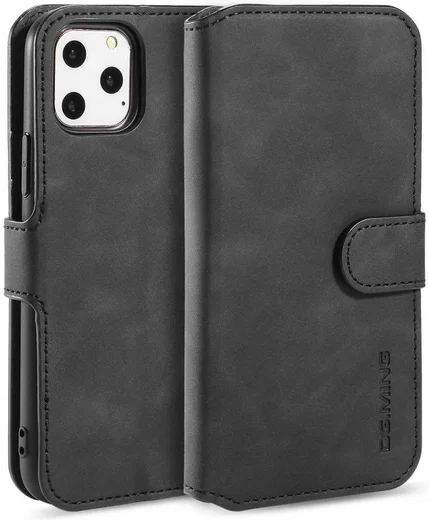 DG Ming Retro Portemonnee Apple iPhone 11 Pro Max Hoesje Zwart afbeelding 3