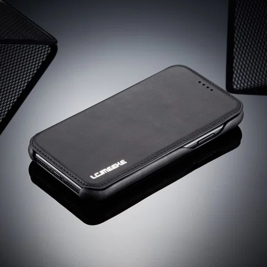 Apple iPhone 11 Retro Portemonnee Bookcase Hoesje Zwart afbeelding 10