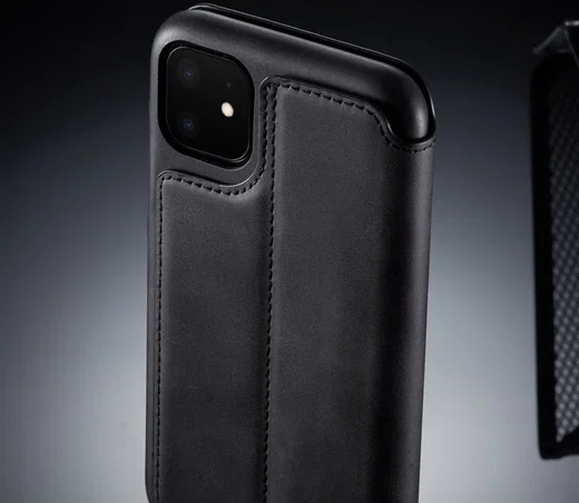 Apple iPhone 11 Retro Portemonnee Bookcase Hoesje Zwart afbeelding 13