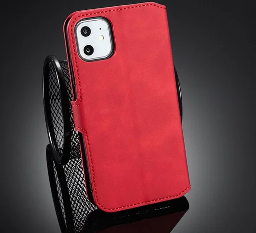 DG Ming Retro Portemonnee Apple iPhone 11 Hoesje Rood afbeelding 9