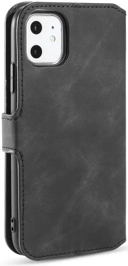 DG Ming Retro Portemonnee Apple iPhone 11 Hoesje Zwart afbeelding 6
