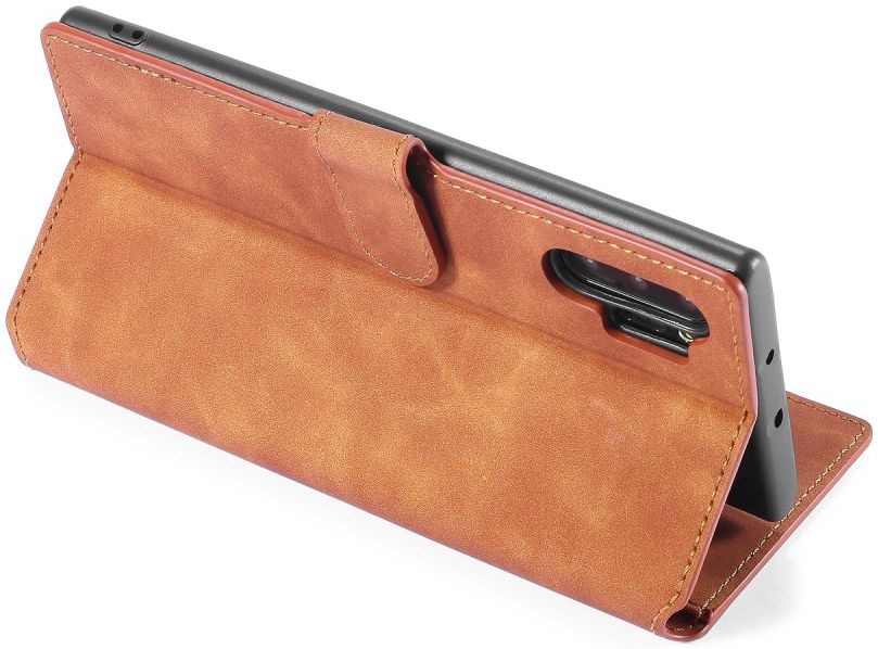 DG Ming Retro Portemonnee Samsung Galaxy Note 10 Plus Hoesje Bruin afbeelding 6