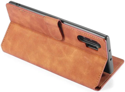 DG Ming Retro Portemonnee Samsung Galaxy Note 10 Plus Hoesje Bruin afbeelding 6