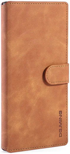 DG Ming Retro Portemonnee Samsung Galaxy Note 10 Plus Hoesje Bruin afbeelding 7