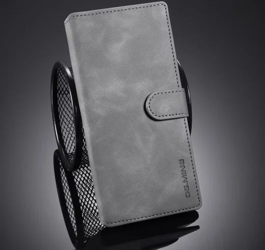 DG Ming Retro Portemonnee Samsung Galaxy Note 10 Plus Hoesje Grijs afbeelding 9