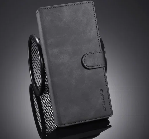 DG Ming Retro Portemonnee Samsung Galaxy Note 10 Plus Hoesje Zwart afbeelding 9