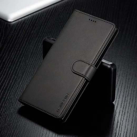 Samsung Galaxy Note 10 Plus Portemonnee Flip Bookcase Hoesje Zwart afbeelding 5