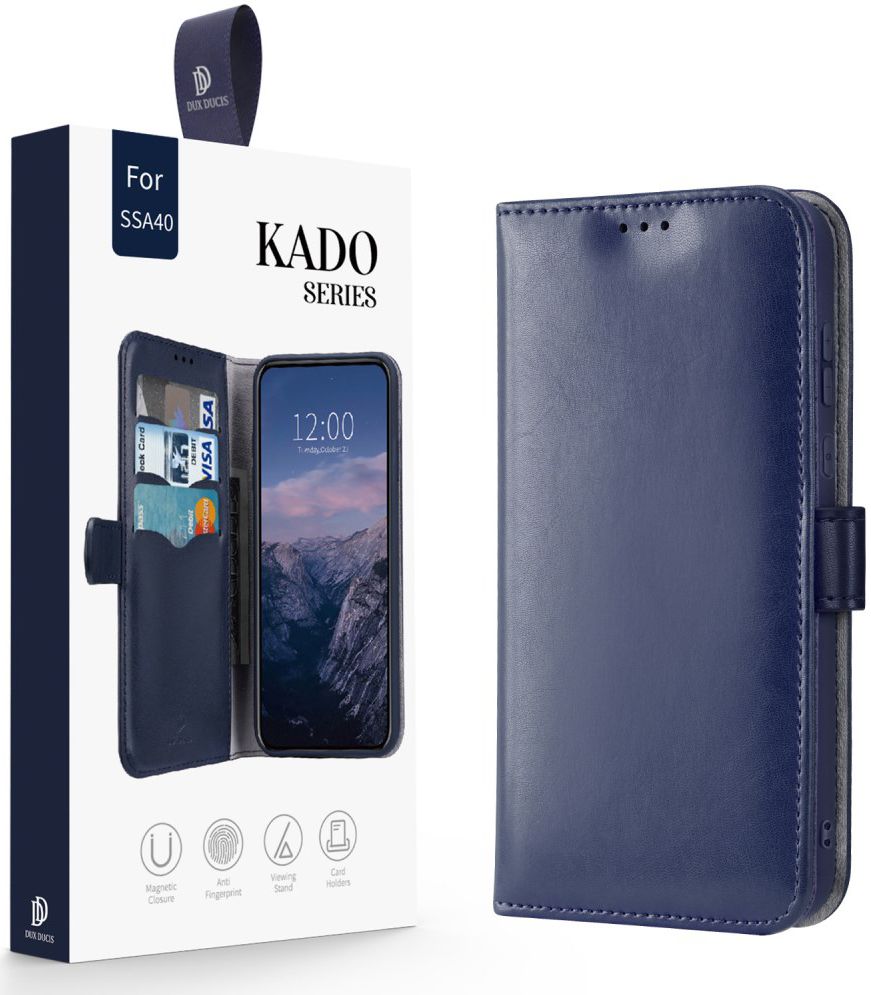 Dux Ducis Kado Series Samsung Galaxy A40 Portemonnee Hoesje Blauw afbeelding 3