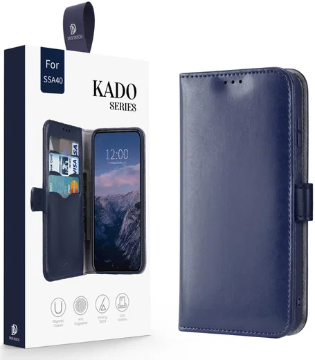 Dux Ducis Kado Series Samsung Galaxy A40 Portemonnee Hoesje Blauw afbeelding 3
