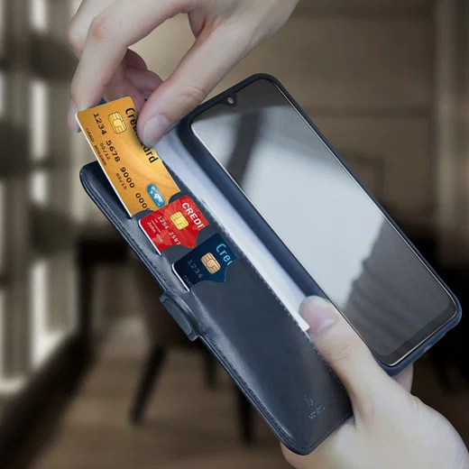 Dux Ducis Kado Series Samsung Galaxy A40 Portemonnee Hoesje Blauw afbeelding 4