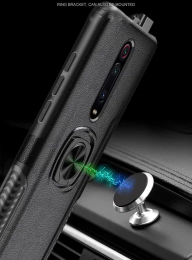 Xiaomi Mi 9T Hybride Hoesje met Kickstand Zwart afbeelding 14