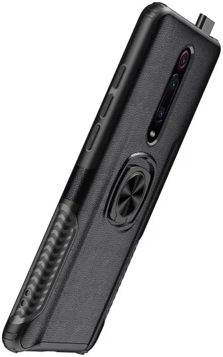 Xiaomi Mi 9T Hybride Hoesje met Kickstand Zwart afbeelding 3