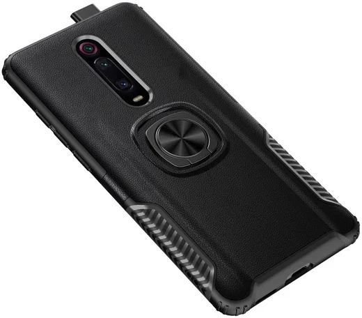 Xiaomi Mi 9T Hybride Hoesje met Kickstand Zwart afbeelding 5