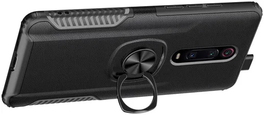 Xiaomi Mi 9T Hybride Hoesje met Kickstand Zwart afbeelding 6