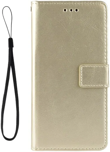 Motorola One Action Portemonnee Hoesje Goud afbeelding 2