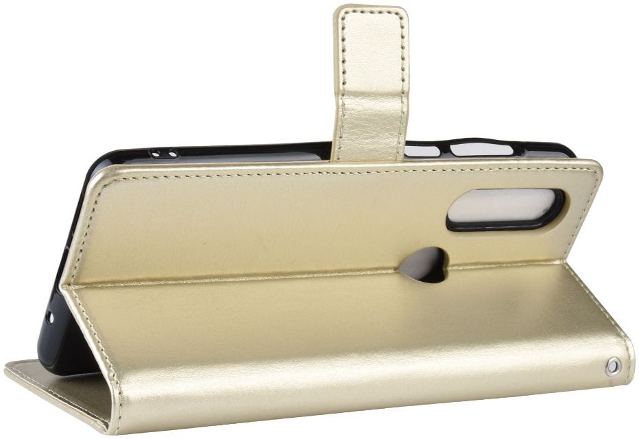 Motorola One Action Portemonnee Hoesje Goud afbeelding 4