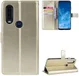Motorola One Action Portemonnee Hoesje Goud afbeelding 7