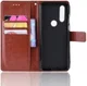 Motorola One Action Portemonnee Hoesje Bruin afbeelding 3