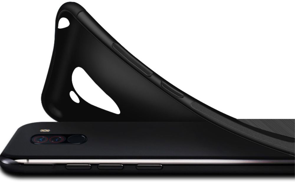 IMAK Vega Series Motorola One Action Hoesje Geborsteld TPU Zwart afbeelding 2