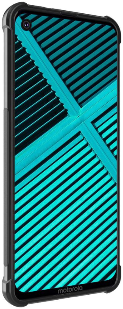 IMAK Vega Series Motorola One Action Hoesje Geborsteld TPU Zwart afbeelding 5