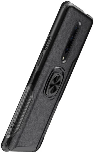 OnePlus 7 Pro Hybride Hoesje met Kickstand Zwart afbeelding 3