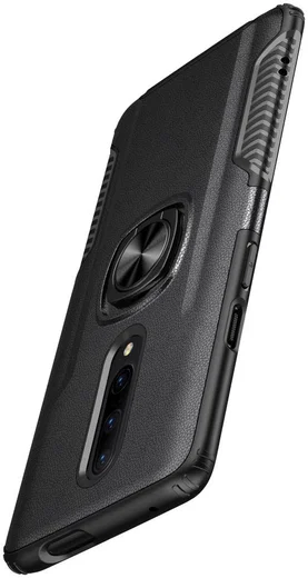OnePlus 7 Pro Hybride Hoesje met Kickstand Zwart afbeelding 4