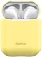 Baseus Ultradun Siliconen Apple AirPods Hoesje Geel afbeelding 2
