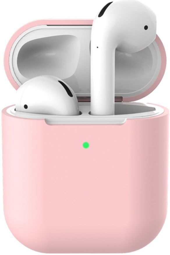 Apple AirPods Flexibel Zacht Siliconen Hoesje Roze afbeelding 1