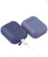 Apple AirPods Flexibel Zacht Siliconen Hoesje Donker Blauw afbeelding 3