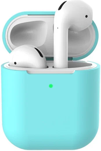 Apple AirPods Flexibel Zacht Siliconen Hoesje Blauw afbeelding 1