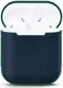 Apple AirPods Stevig Siliconen Hoesje Donker Blauw afbeelding 4