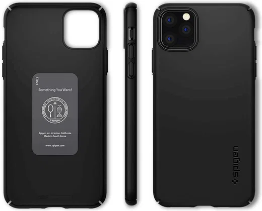Spigen Thin Fit Air Apple iPhone 11 Pro Max Hoesje Zwart afbeelding 5