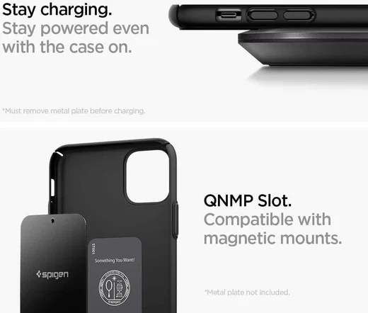 Spigen Thin Fit Air Apple iPhone 11 Pro Max Hoesje Zwart afbeelding 6