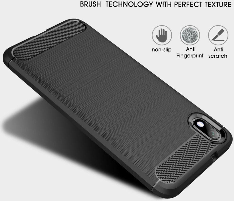Xiaomi Mi Redmi 7A Geborsteld TPU Hoesje Blauw afbeelding 4