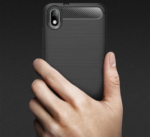 Xiaomi Mi Redmi 7A Geborsteld TPU Hoesje Blauw afbeelding 7