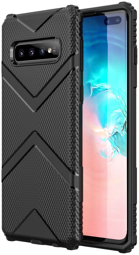 Samsung Galaxy S10 Plus TPU Shield Hoesje Zwart afbeelding 1