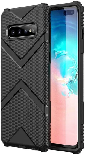 Samsung Galaxy S10 Plus TPU Shield Hoesje Zwart afbeelding 1