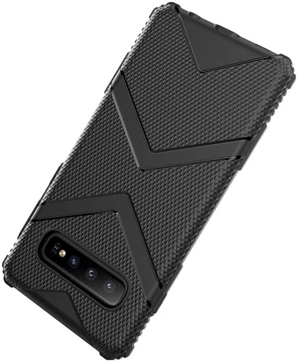 Samsung Galaxy S10 Plus TPU Shield Hoesje Zwart afbeelding 3