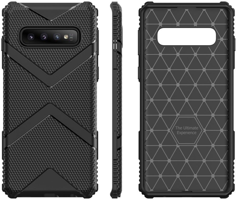 Samsung Galaxy S10 Plus TPU Shield Hoesje Zwart afbeelding 7
