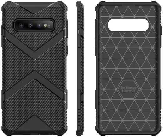 Samsung Galaxy S10 Plus TPU Shield Hoesje Zwart afbeelding 7