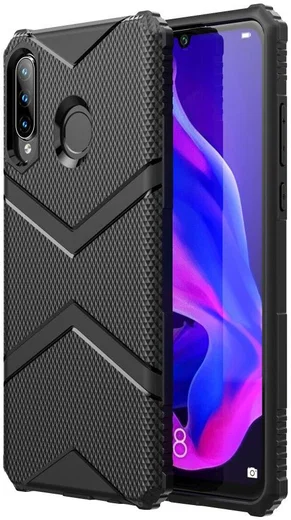 Huawei P30 Lite TPU Shield Hoesje Zwart afbeelding 1