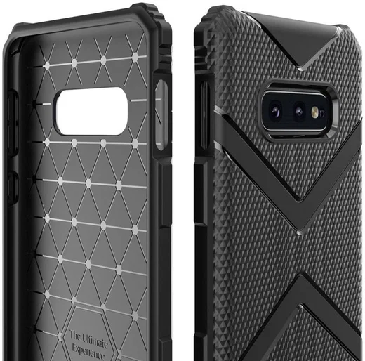 Samsung Galaxy S10E TPU Shield Hoesje Zwart afbeelding 4