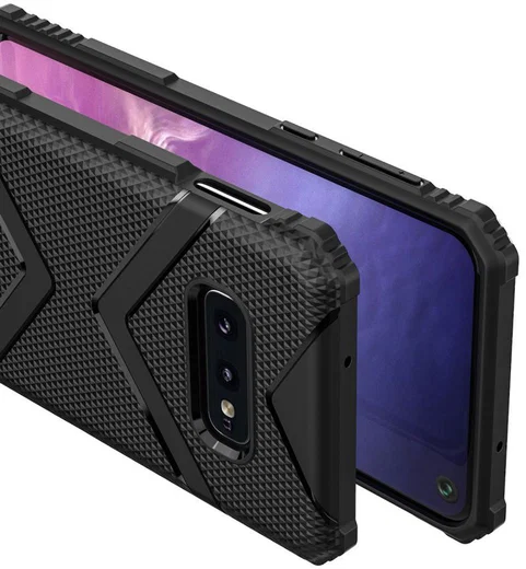 Samsung Galaxy S10E TPU Shield Hoesje Zwart afbeelding 5