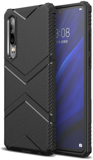 Huawei P30 TPU Shield Hoesje Zwart afbeelding 1
