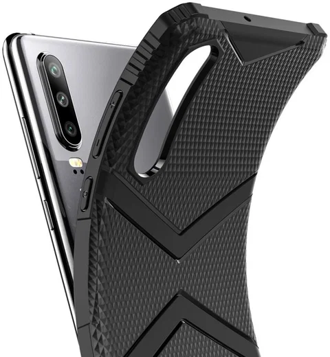 Huawei P30 TPU Shield Hoesje Zwart afbeelding 2