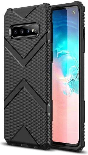 Samsung Galaxy S10 TPU Shield Hoesje Zwart afbeelding 1