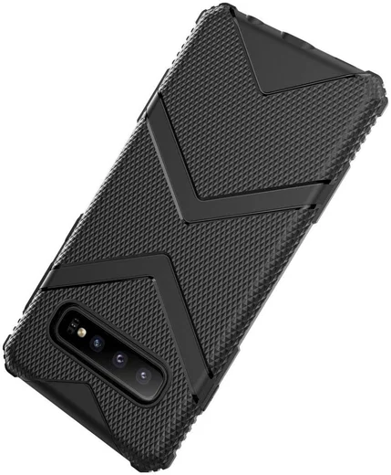 Samsung Galaxy S10 TPU Shield Hoesje Zwart afbeelding 3