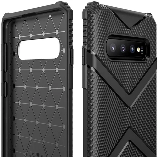 Samsung Galaxy S10 TPU Shield Hoesje Zwart afbeelding 4