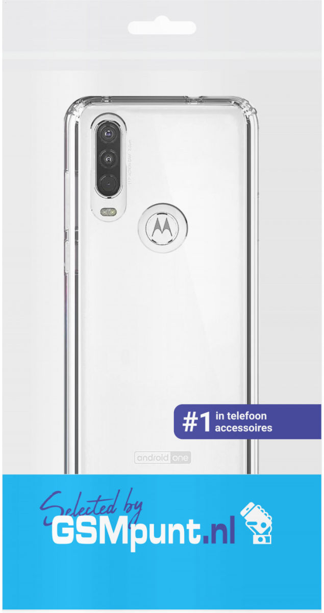 Motorola One Action Hoesje Dun TPU Transparant afbeelding 3