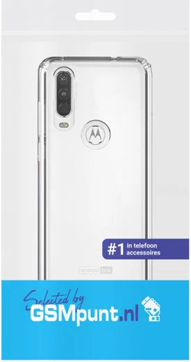 Motorola One Action Hoesje Dun TPU Transparant afbeelding 3